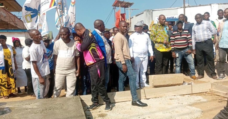 Kisangani : Relance effective des travaux de bétonnage de la voirie urbaine par le gouverneur intérimaire