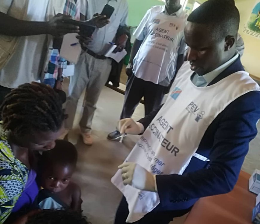 Ituri : Lancement de la campagne de vaccination contre la rougeole et la rubéole à Wanga