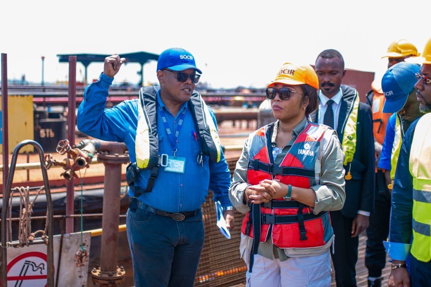 La Ministre des Hydrocarbures Acacia Bandubola Mbongo en mission dans le Kongo Central