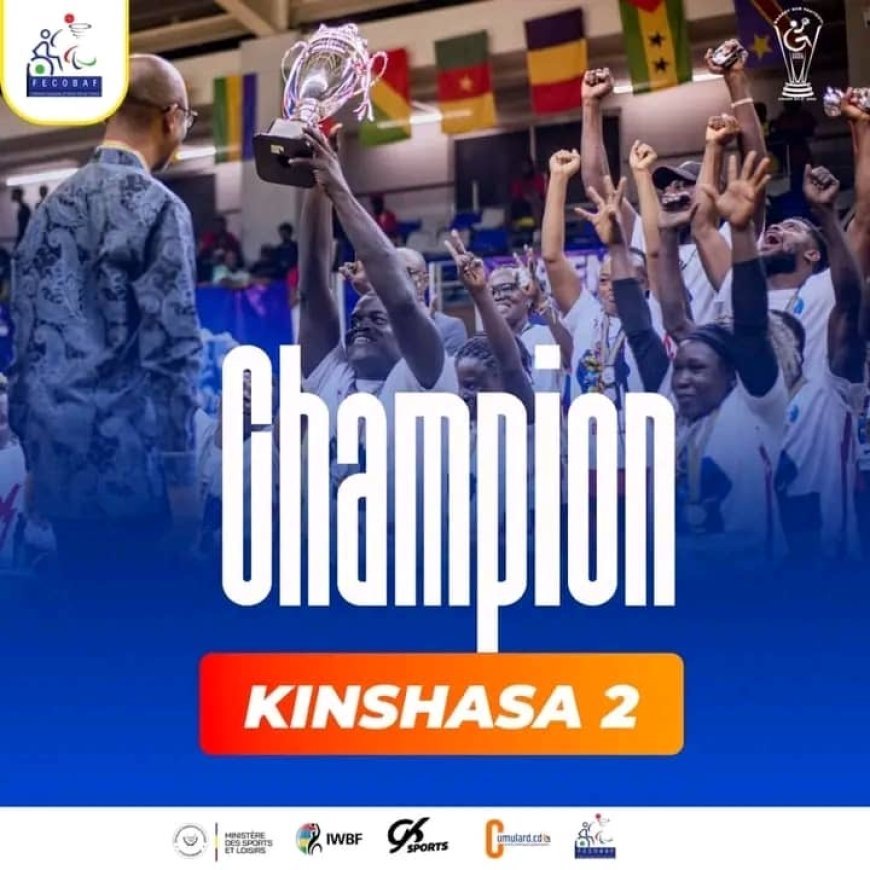 Coupe du Congo FECOBAF : Kinshasa 2 triomphe en finale, un hommage au handicap