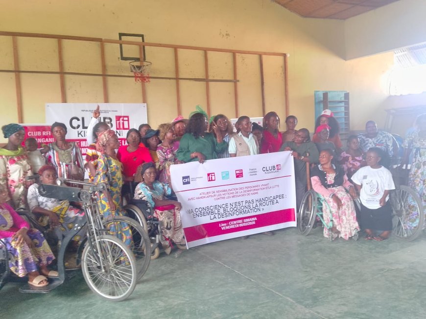 TSHOPO : Lutte contre les désinformations, les femmes vivant avec handicap outillées par le club RFI/Kisangani