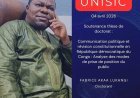 RDC/ESU : polémique autour d’une thèse sur la révision constitutionnelle à l’UNISIC