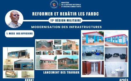 Dotation des infrastructures modernes à la 11 ème Région militaire: Fidèlement, Kabombo applique  la vision de Tshisekedi