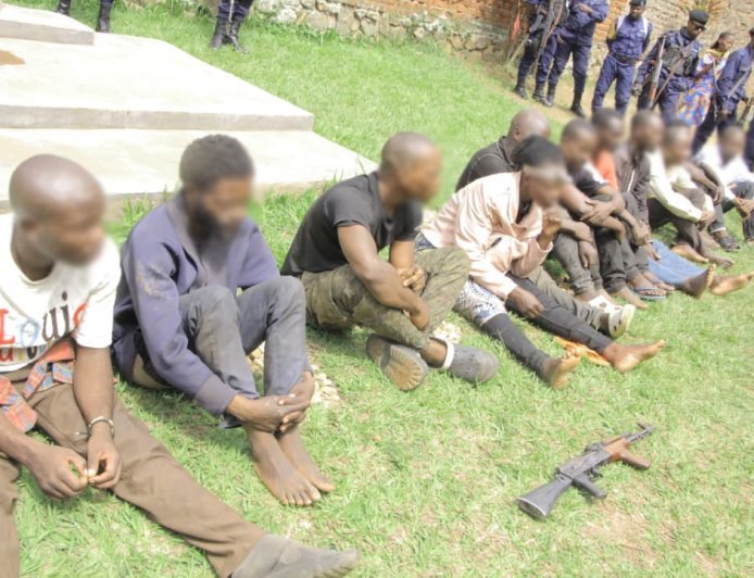 Nord-Kivu : Un groupe de malfaiteurs tombés dans le filet de la Police