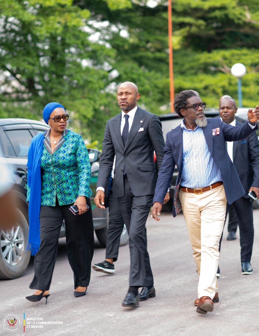 RDC-Arts : Patrick Muyaya et Yolande Elebe saluent l’émergence de la jeune création à la Bourse Leridon