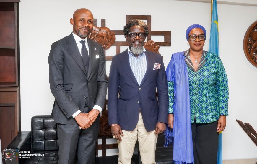 RDC-Arts : Patrick Muyaya et Yolande Elebe saluent l’émergence de la jeune création à la Bourse Leridon