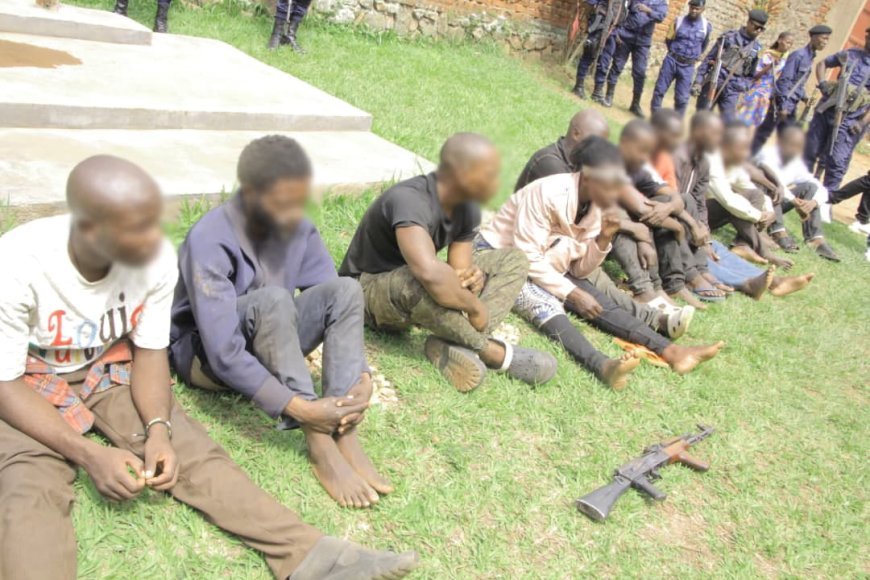 Nord-Kivu : Un groupe de malfaiteurs tombés dans le filet de la Police