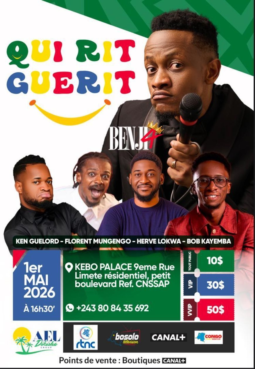 AVEC L’HUMORISTE BENJI4 LE RIRE S’INVITE DANS LE BIEN ÊTRE SOCIAL DES TRAVAILLEURS CONGOLAIS