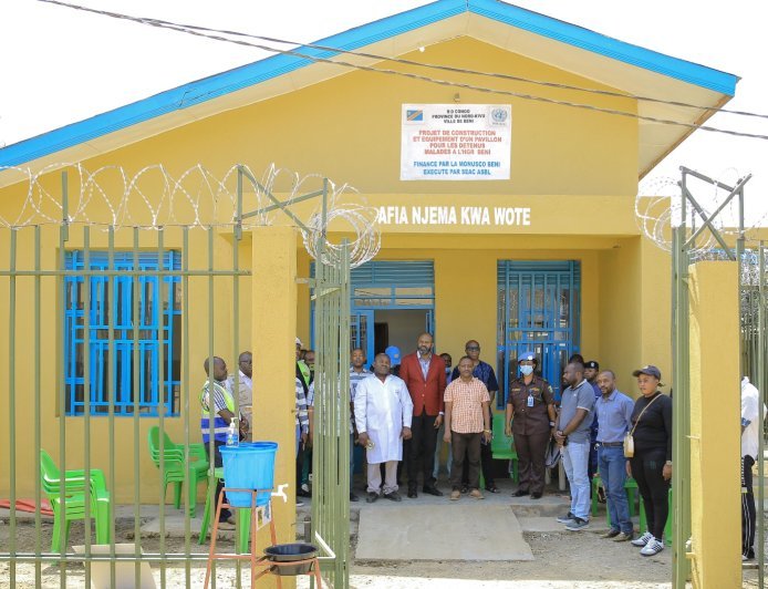 Nord-Kivu : un pavillon sécurisé pour les détenus malades inauguré à Beni