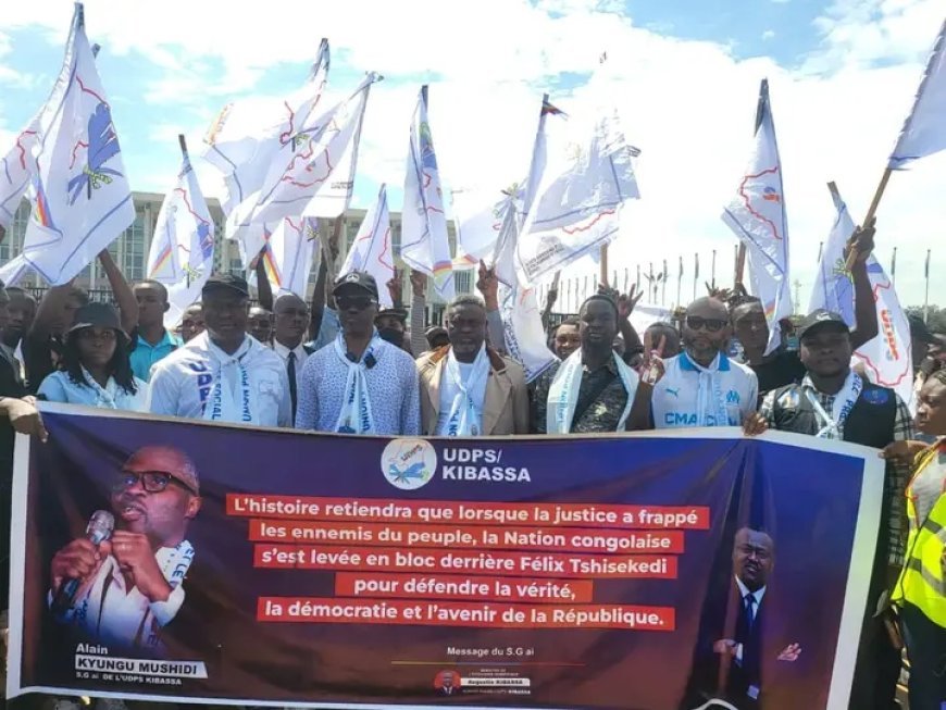 Kinshasa:  L'UDPS/Kibassa a battu le pavé en appui aux sanctions américaines contre Joseph Kabila