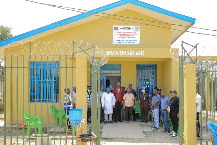 Nord-Kivu : un pavillon sécurisé pour les détenus malades inauguré à Beni
