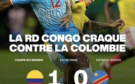 Mondial 2026 : La RDC trébuche face à la Colombie 