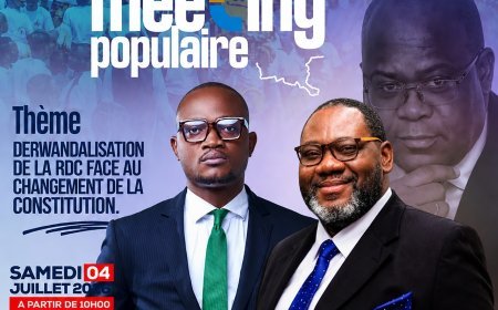 Réforme constitutionnelle en RDC : le MCA annonce un meeting populaire le 4 juillet 2026 à Kinshasa