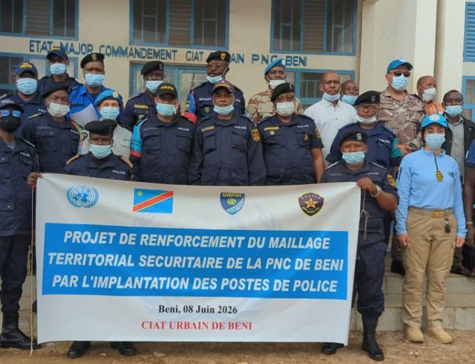 Beni : La MONUSCO déploie des mini-postes de police pour contrer la criminalité
