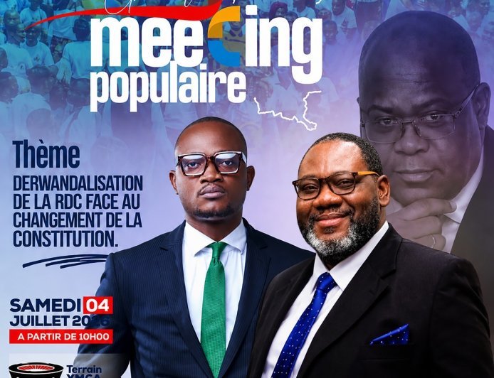 Réforme constitutionnelle en RDC : le MCA annonce un meeting populaire le 4 juillet 2026 à Kinshasa