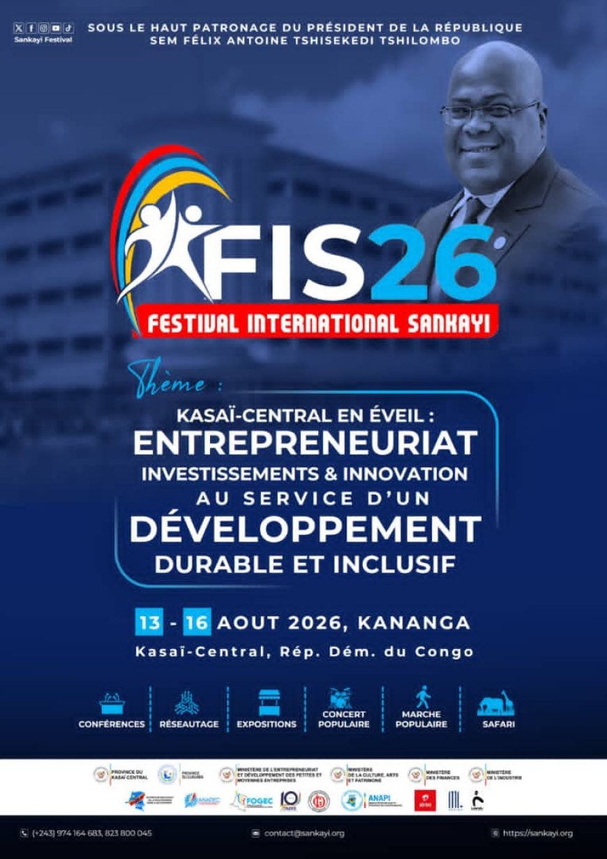 Festival Sankayi 2026 : Kananga au cœur d’un nouveau départ