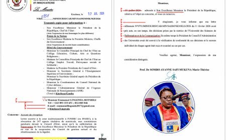 Scandale à l’UNISIC : La prose analphabète du ministère de Sombo remet en cause le grade de professeur de la ministre et de ses collaborateurs