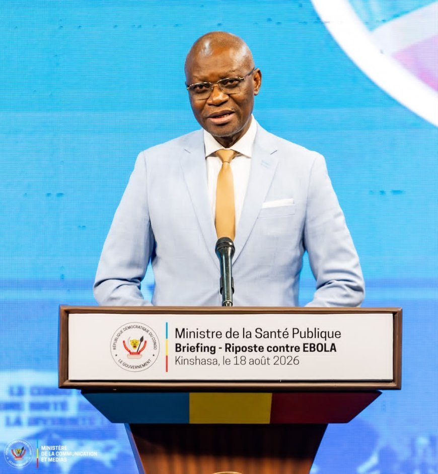 Aucun cas d’Ebola à Kinshasa : Le ministre Roger Kamba rassure et dénonce les fausses rumeurs
