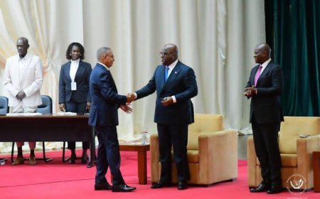 ​Félix Tshisekedi à São Tomé : Entre protocole d'investiture et diplomatie active avec Américo Ramos