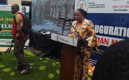 Inauguration du nouveau complexe scolaire au camp Kokolo à Kinshasa : « Que le nom de Maman Marthe Kasalu inspire la conduite des élèves et des enseignants », Micheline Omba