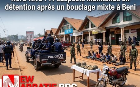 Nord-Kivu : 11 suspects maintenus en détention après un bouclage mixte à Beni