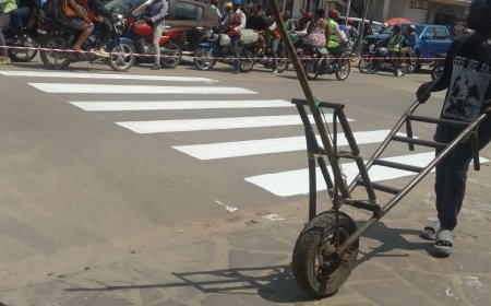 Kisangani : la CNPR attaque le fléau des accidents avec une nouvelle signalisation sur le boulevard du 30 Juin