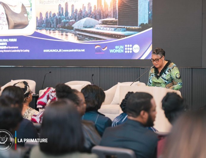 RDC : Judith Suminwa défend une participation accrue des femmes à la gouvernance mondiale