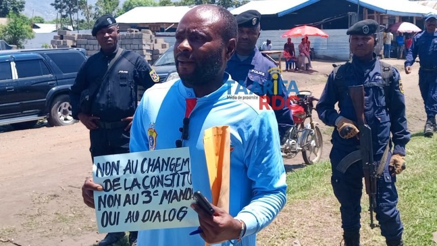 Kasindi : Une marche citoyenne contre le changement constitutionnel s'achève dans le calme