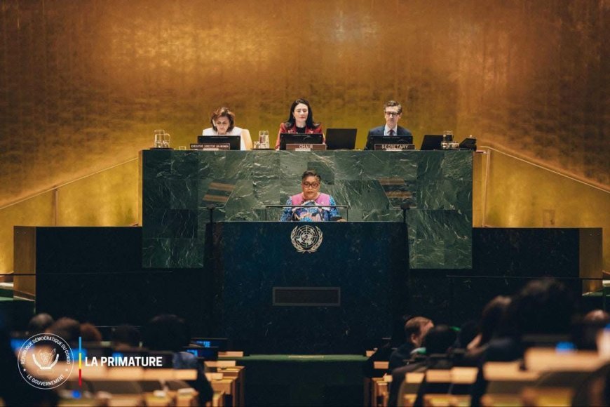 RDC : à l’ONU, Judith Suminwa rappelle que la paix reste « une promesse » pour des millions de Congolais
