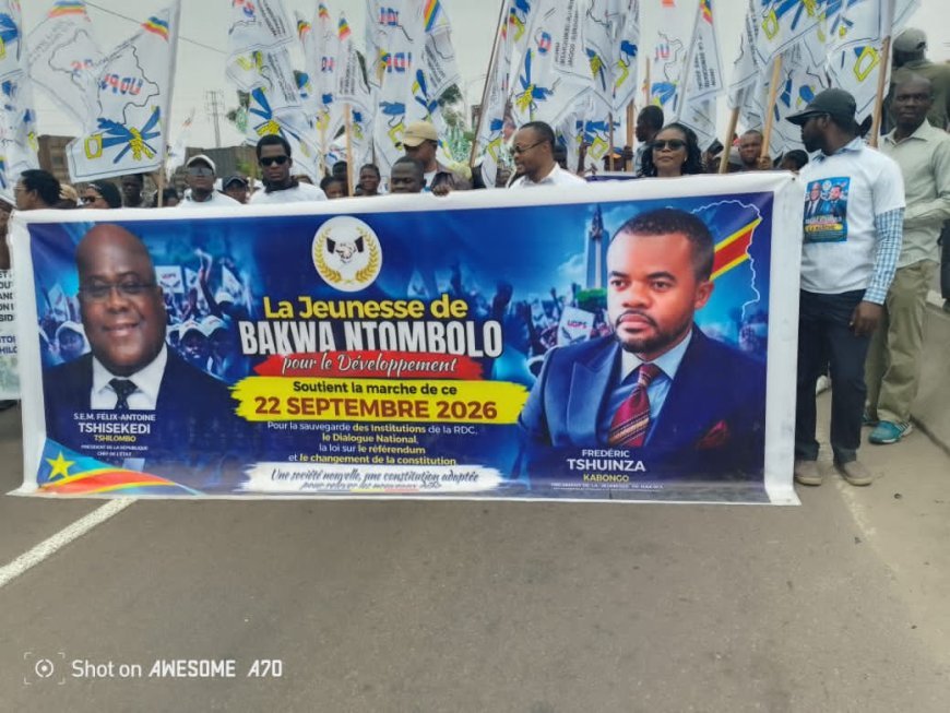 Kinshasa : Mobilisation de la jeunesse de Bakwa Ntombolo en soutien aux réformes institutionnelles et au changement de la Constitution
