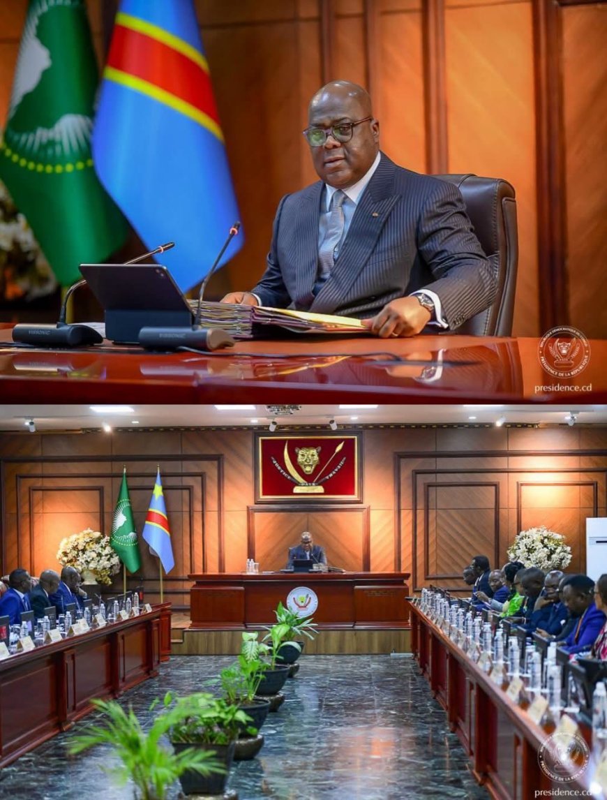 RDC : Félix Tshisekedi préside la 99ᵉ réunion du Conseil des ministres