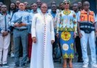 Kinshasa : le cardinal Fridolin Ambongo visite le chantier de l’église Saint-Luc de Ma Campagne