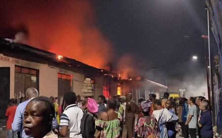 Kinshasa : un incendie ravage plusieurs commerces au marché central, dit « Zando »