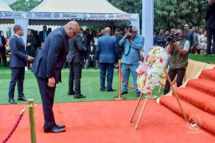 Kinshasa : Félix Tshisekedi rend un dernier hommage à Marcel Laurent Mbayo, cadre de l’UDPS/Tshisekedi