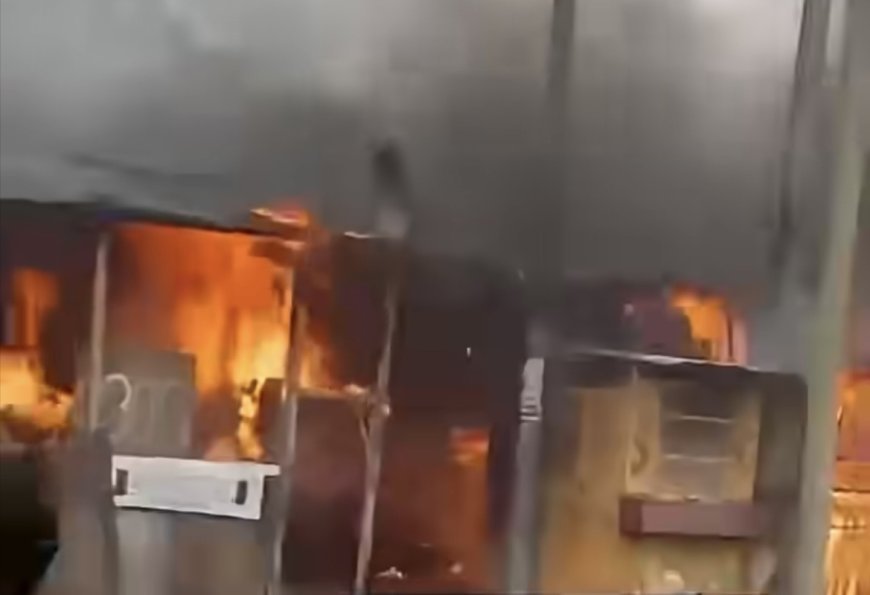 Kinshasa : Un incendie signalé près de l’arrêt Sola dans la commune de Ngaliema