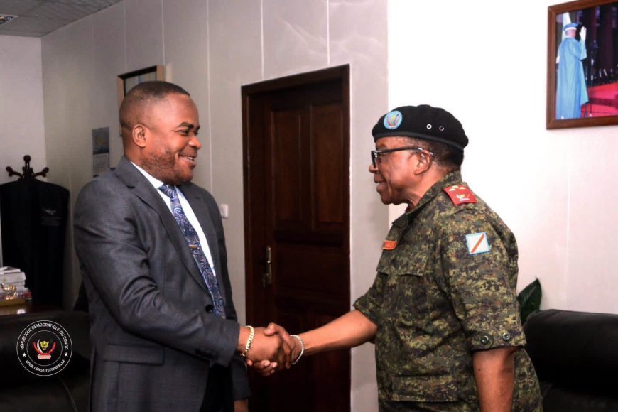 RDC : Le Premier président a.i. de la Haute Cour militaire présente ses civilités à Dieudonné Kamuleta