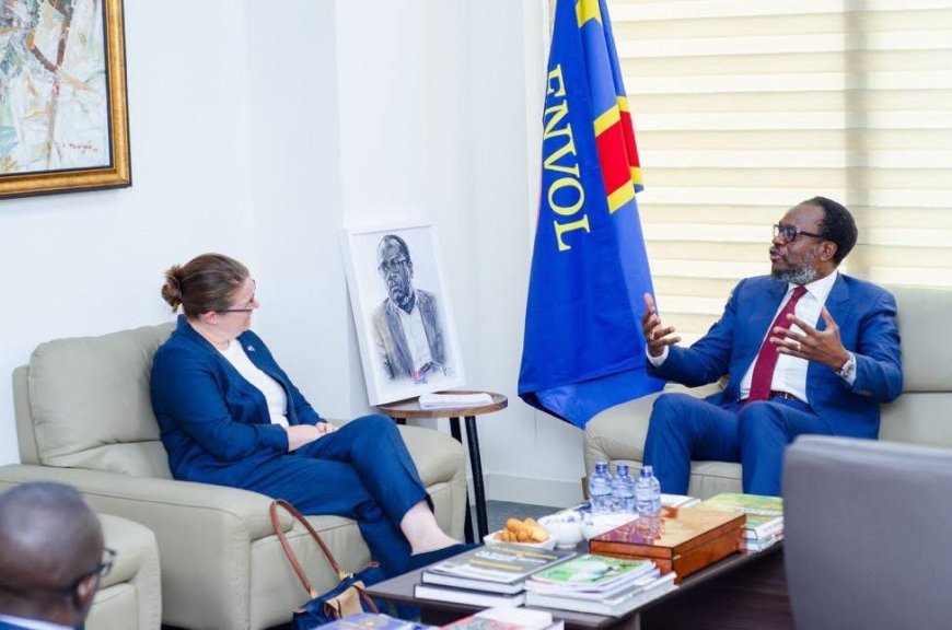 RDC : Delly Sesanga échange avec l’ambassadrice britannique sur la crise sécuritaire, le dialogue inclusif et les élections