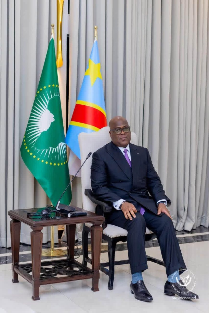 RDC : Félix Tshisekedi échange avec le Panel des facilitateurs de l’UA sur les processus de paix de Washington et de Doha
