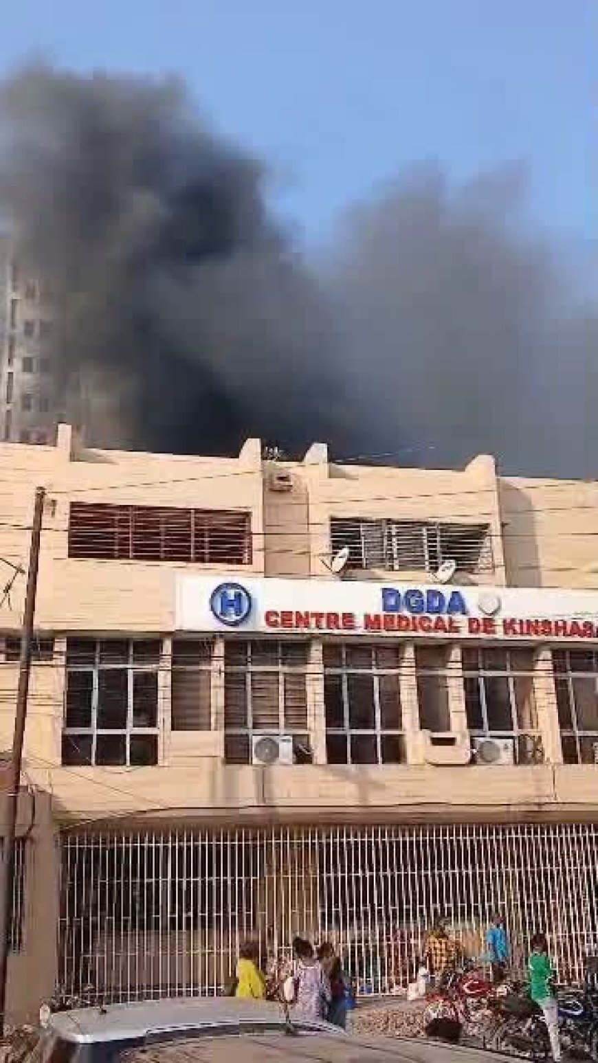 Kinshasa : un incendie en cours signalé à l’hôpital de la DGDA