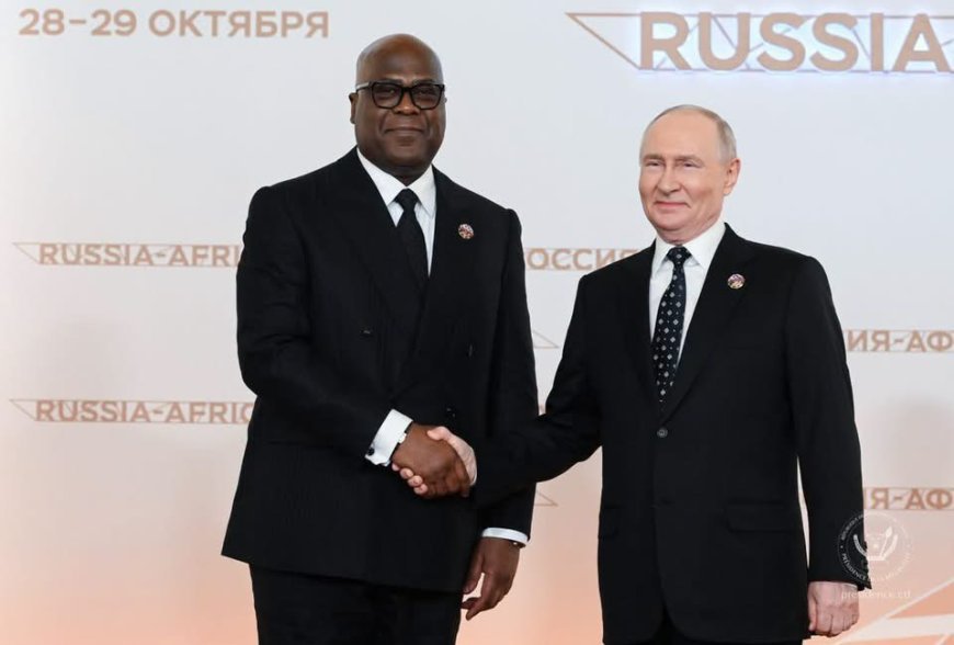 RDC – Russie-Afrique : Félix Tshisekedi attendu en plénière avant un tête-à-tête avec Vladimir Poutine