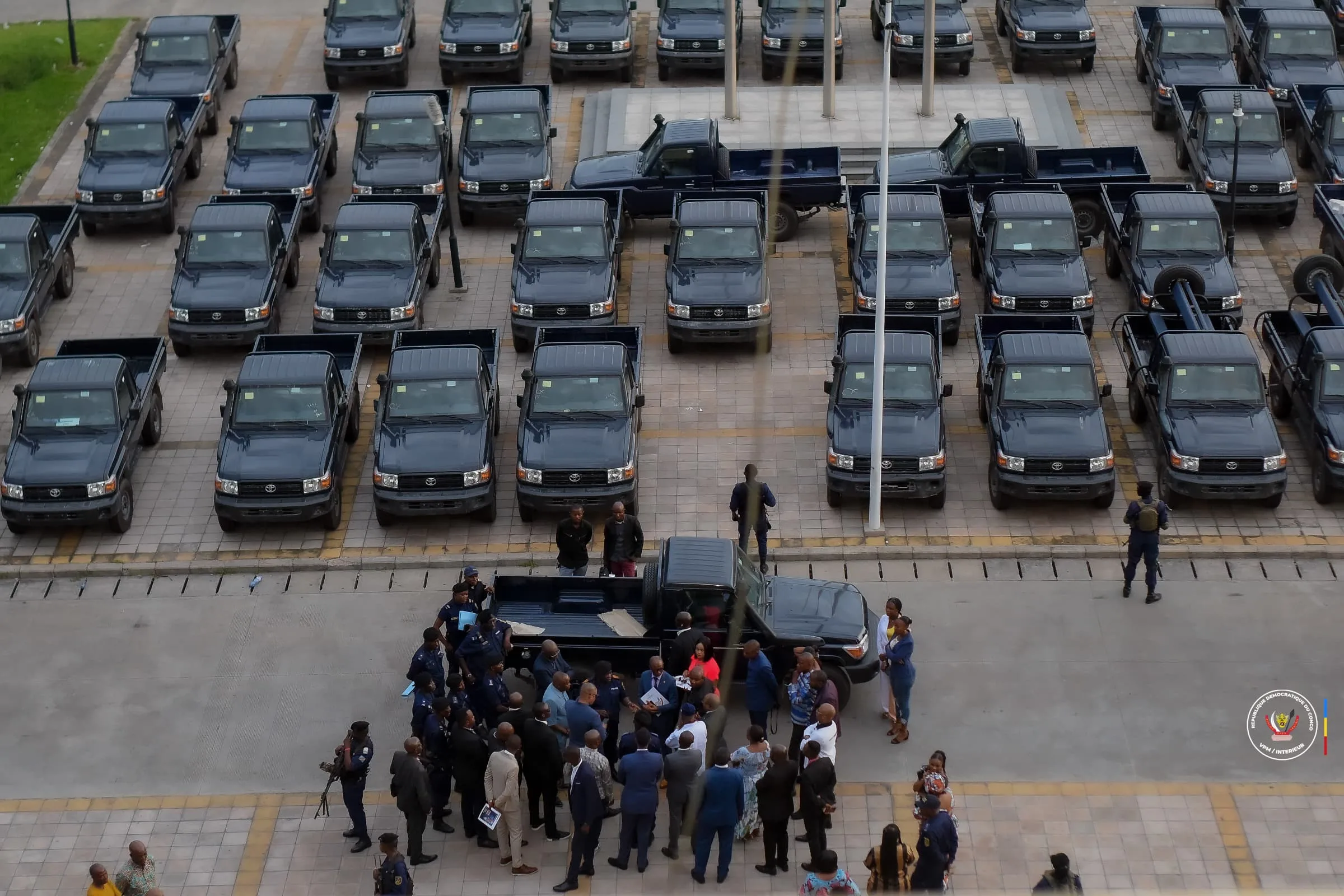 Mobilisation renforcée : La PNC se dote de 51 nouveaux Pick-up pour sécuriser la RDC