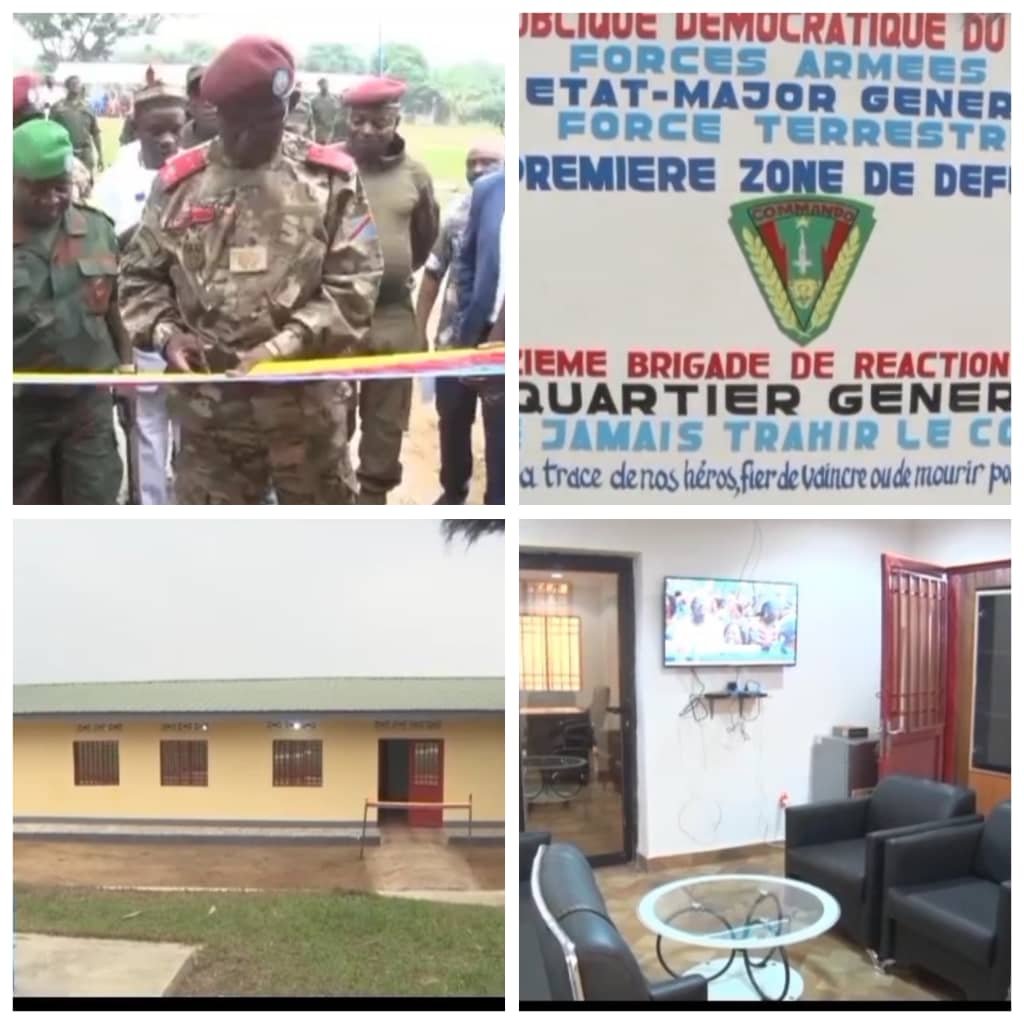 Kinshasa: La Maison Militaire du Chef de l'État inaugure le bâtiment de la Onzième Brigade de Réaction Rapide