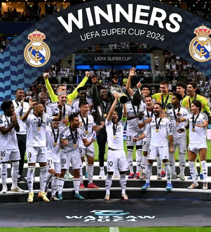 UEFA : Le Real Madrid soulève sa 6ème Supercoupe d'Europe