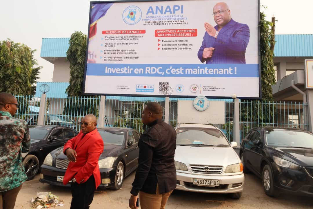 Investissements en RDC: Le professeur Bruno Tshibangu Kabaji revient sur la mission spécifique de l'ANAPI après avoir visité l'affiche installée sur le boulevard à la Gombe