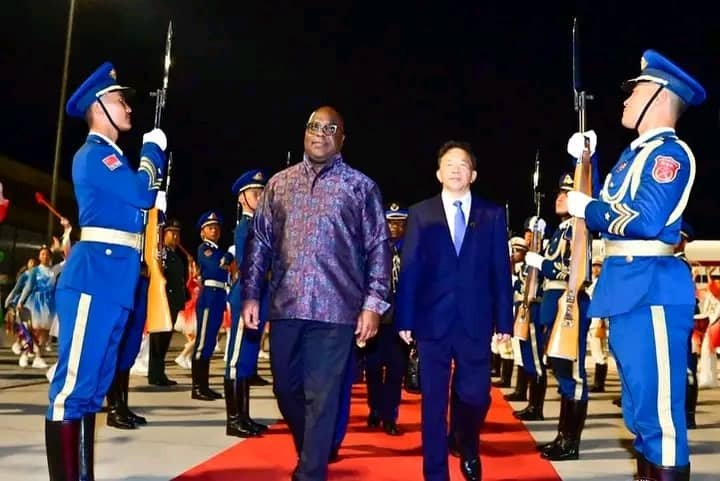 Chine: Felix tshisekedi est arrivé ce dimanche au Beijing